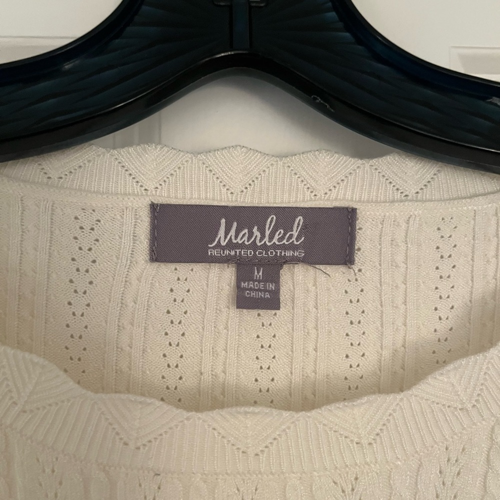 Pointelle Puff Sleeve Sweater - Picture 5 of 6